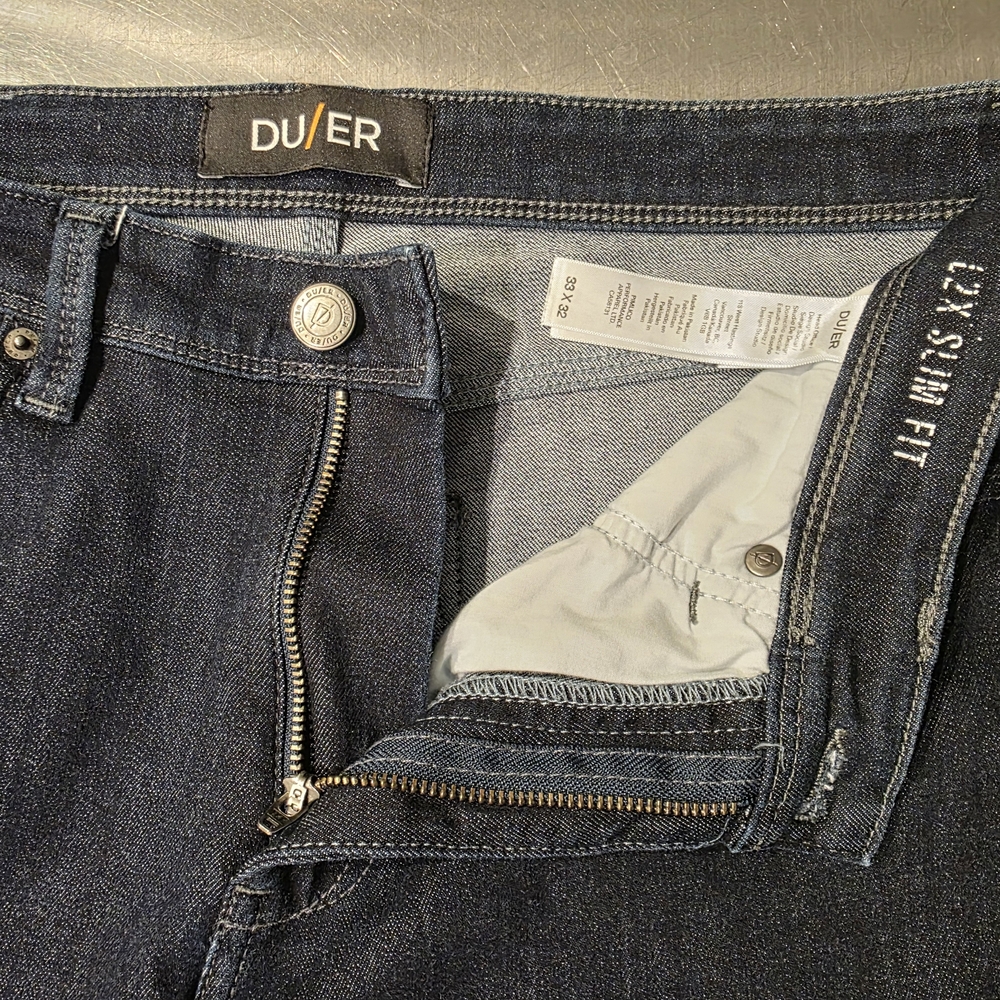 Duer (DU/ER) Performance Denim Slim - 33 x 32
